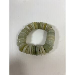 Chinese Hetain Jade Disc Prayer Bracelet
